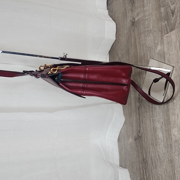 TORY BURCH BLOCK-T TOP-HANDLE SATCHEL - Picture 4 of 11